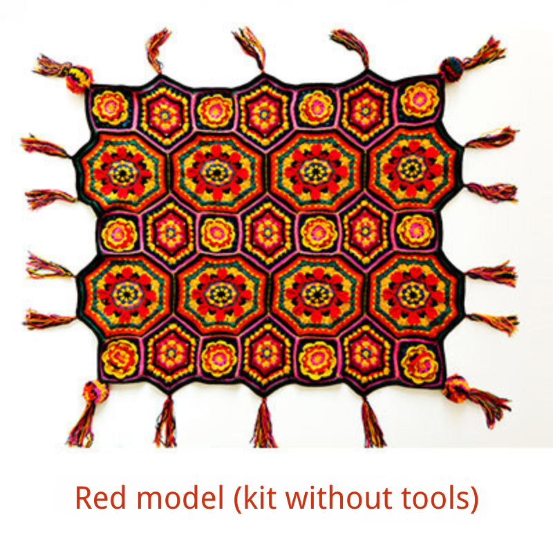 Sicilian Style Blanket Diy Handmade Wool Homemade Tutorial Knitting Thread Crochet Material Package