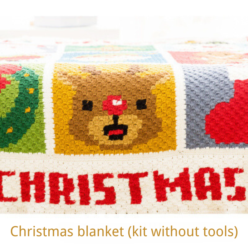 Christmas Knitting Blanket