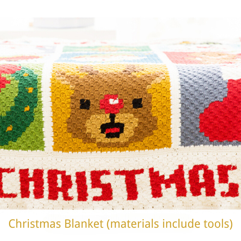 Christmas Knitting Blanket